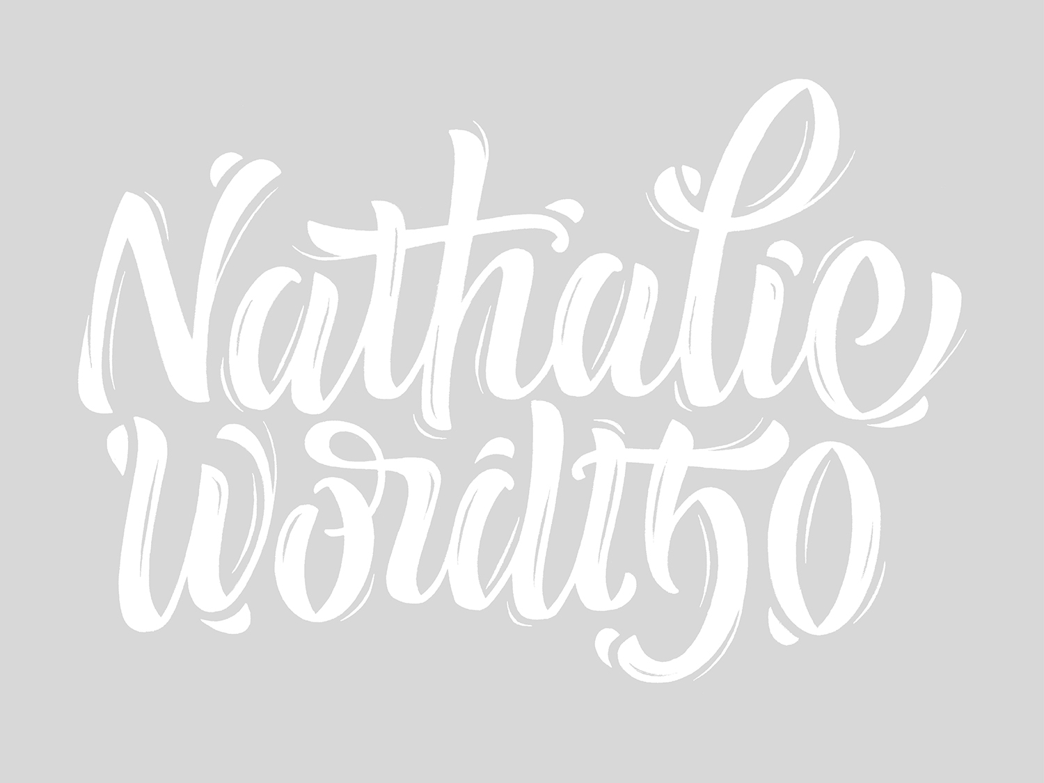 Handmade lettering voor business event
